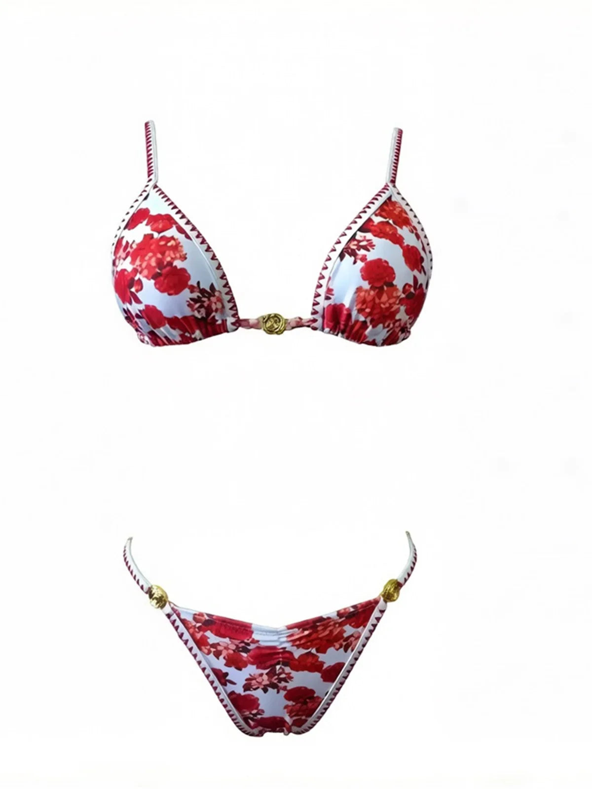 Flower Printed Floral Bikini Two-pieces Bikini Set