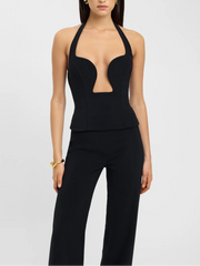 Haut coupé et pantalon évasé