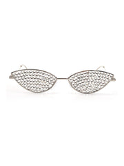 Lunettes à monture œil de chat en cristal
