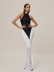Sleeveless Ruched Bandage Maxi Dress