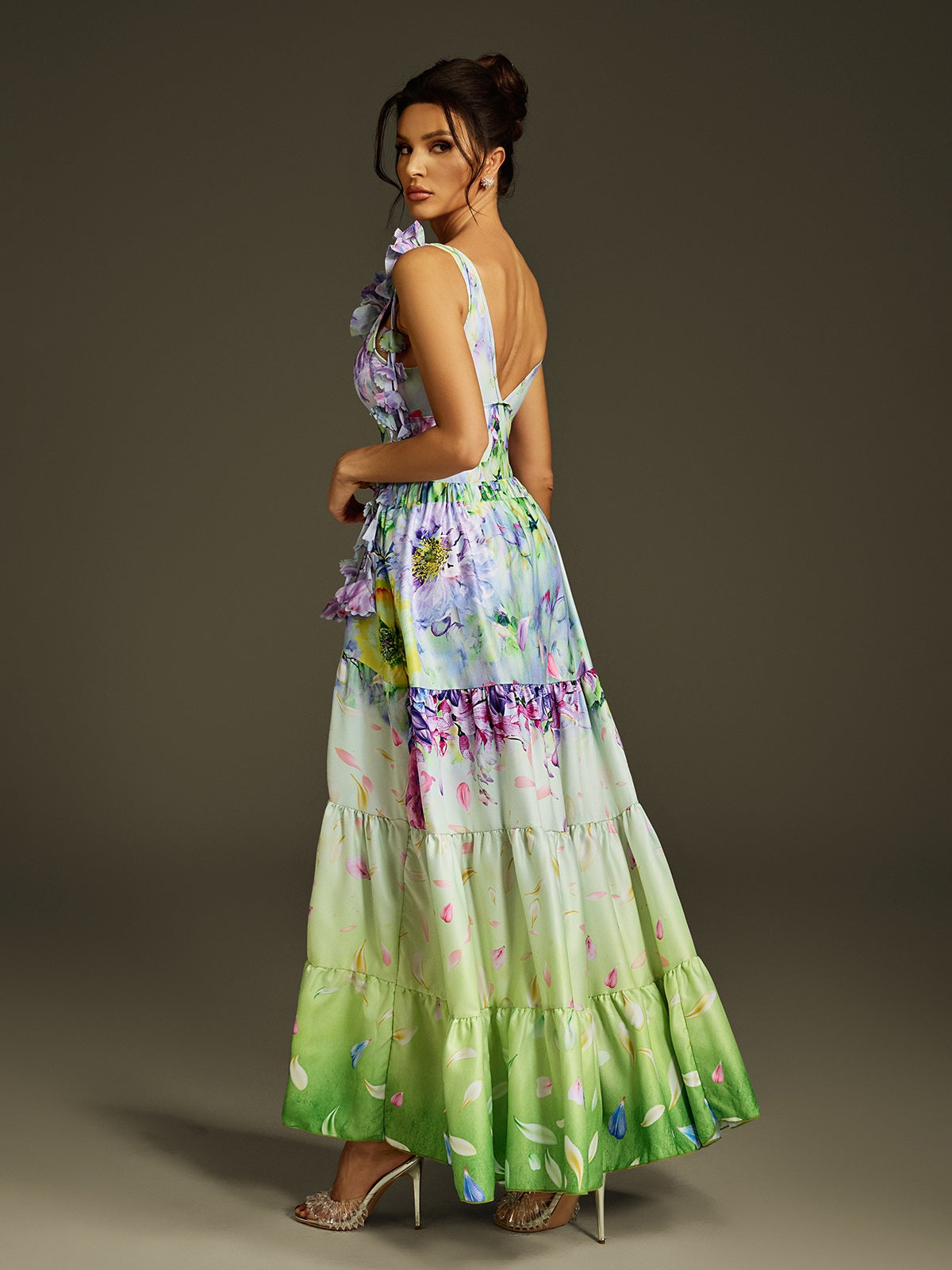 Flower Printed Swimwear Two Piece Set