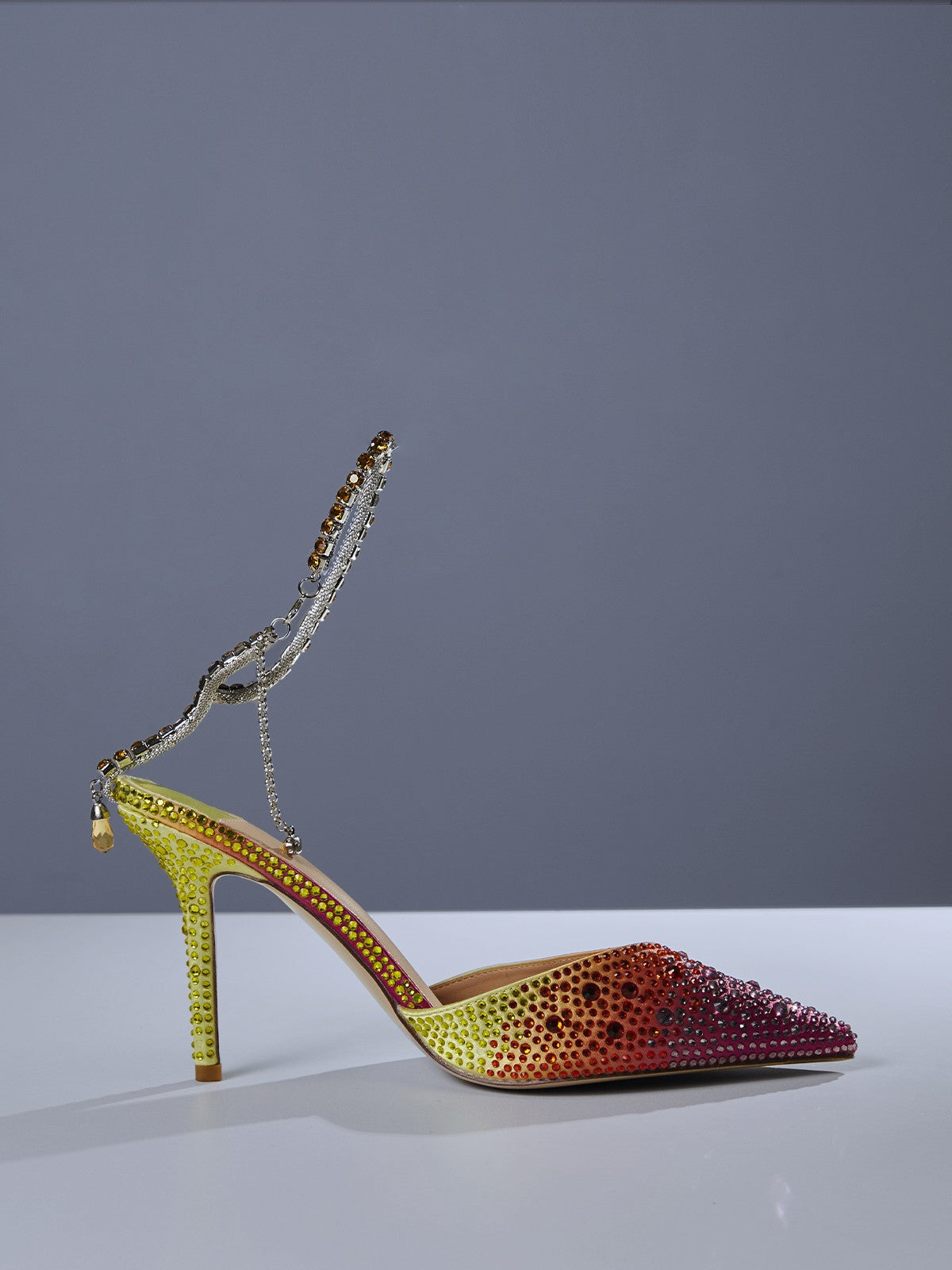 Fringe Crystal Heels