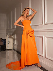 Robe longue bustier à fleurs 