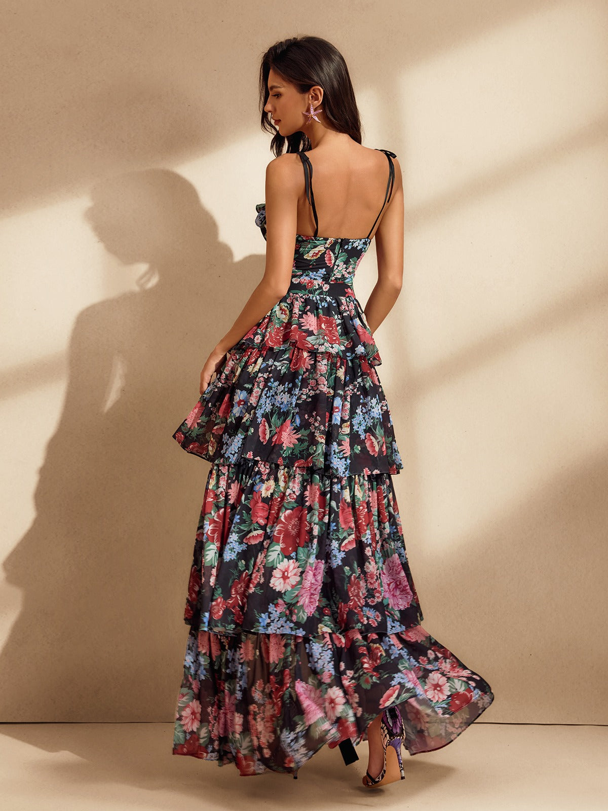 Ensemble jupe imprimée à fleurs 