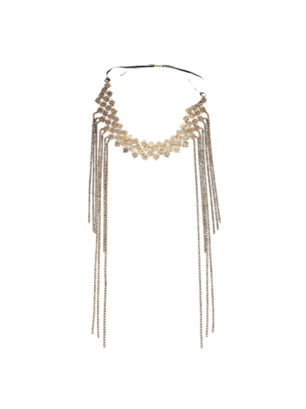 Bandeau à franges de cristal