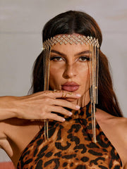 Bandeau à franges de cristal
