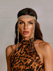 Bandeau à franges de cristal
