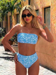 Two Piece Bikini Set Tummy Control Fashion Swimsuit Bathing Suit