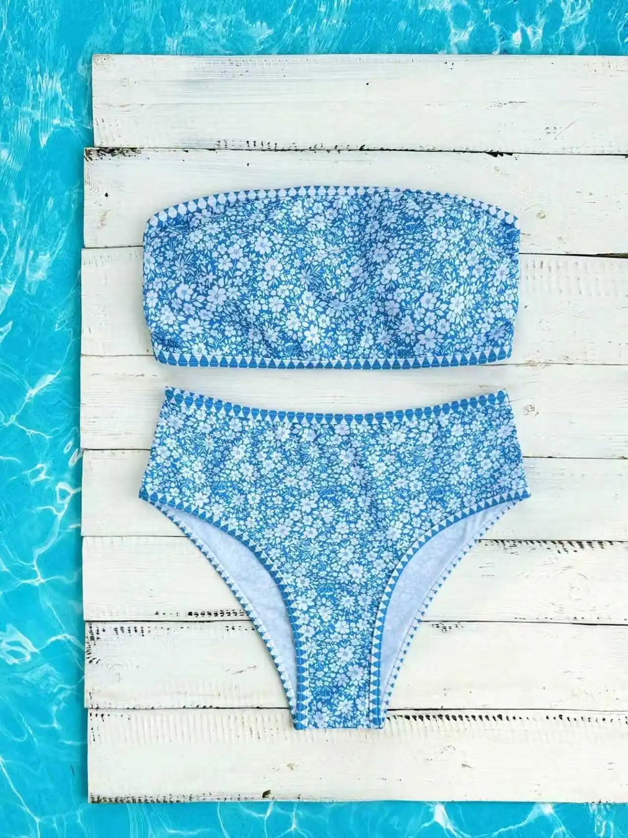 Two Piece Bikini Set Tummy Control Fashion Swimsuit Bathing Suit