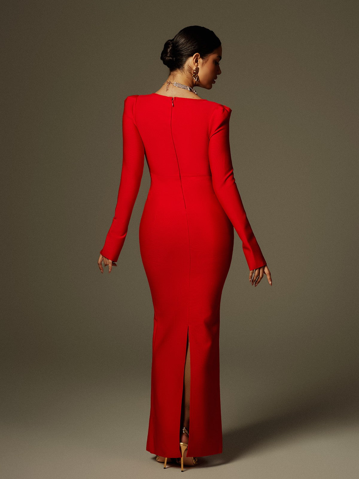 Flower Fringe Bandage Maxi Dress