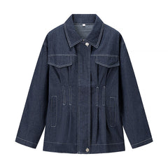Cool Trendy Waist Fitted Denim Jacket