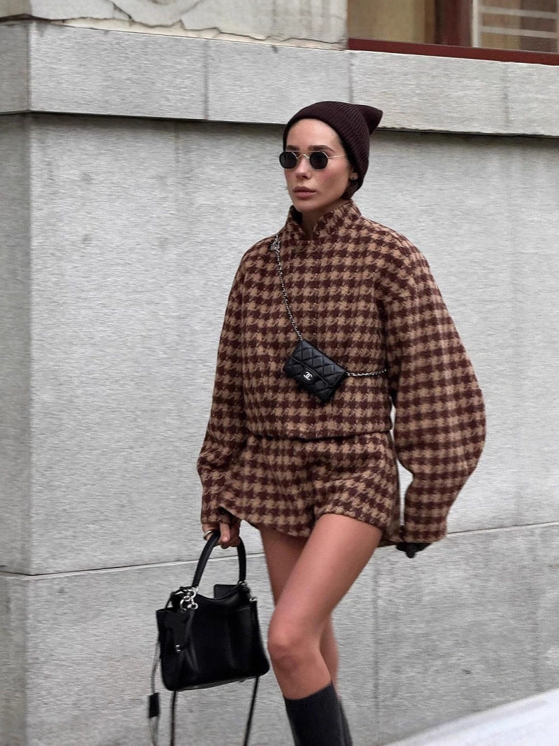 Street Retro Playful Houndstooth Set