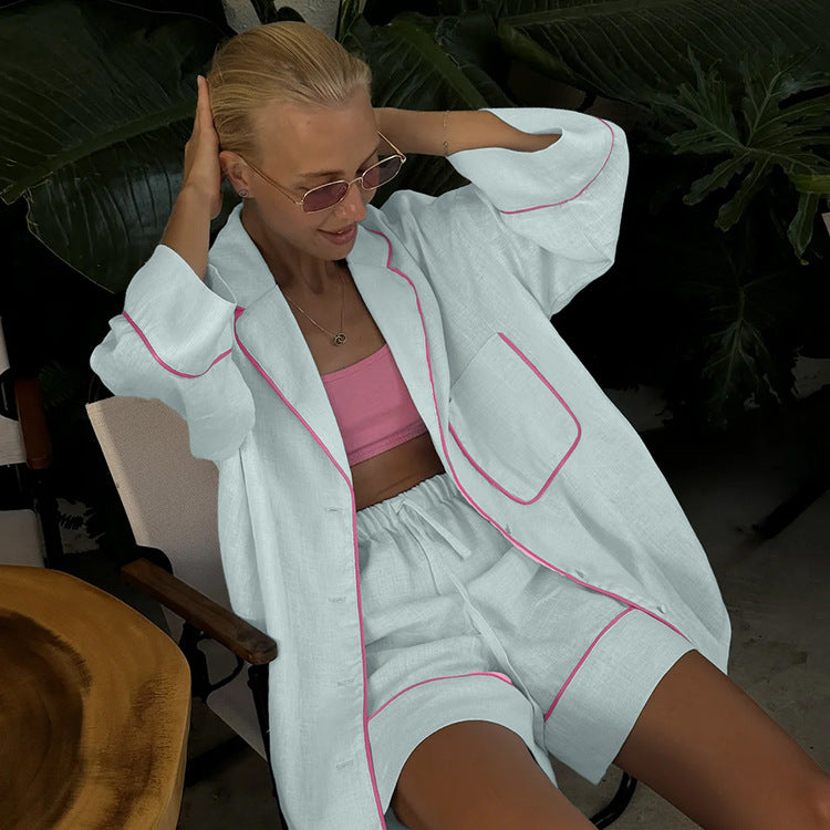 Home Comfortable Loungewear Two Piece Set