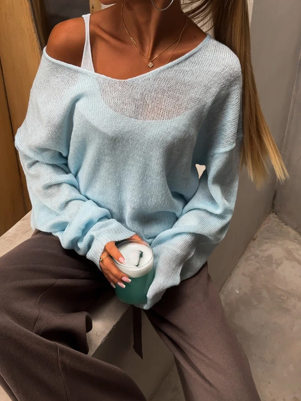 Afternoon Choice Street Casual Sweater