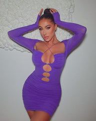 Enigmatic Charm Cut Out Mini Dress