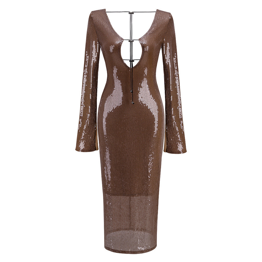 Robe à cordon Silhouette Futuriste