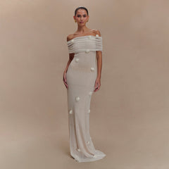 Floral Off-Shoulder Maxi Dress