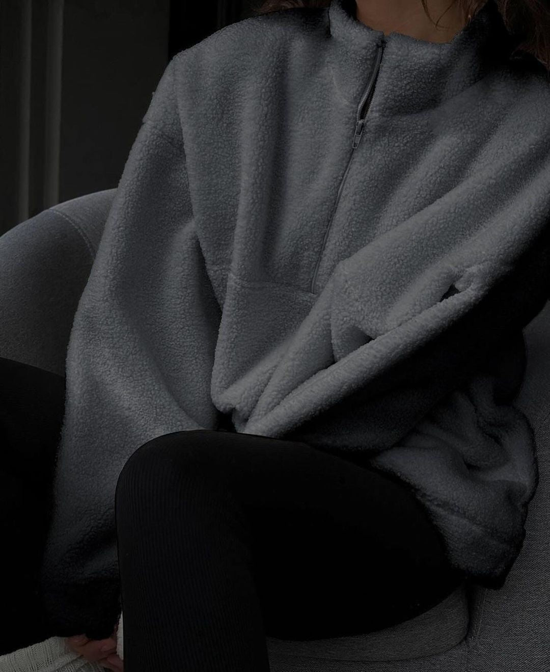 Cozy Warm Fleece Pullover Jacket