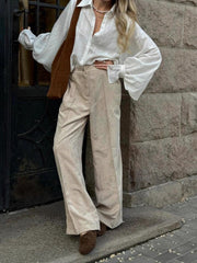 Winter Corduroy Flare Pants