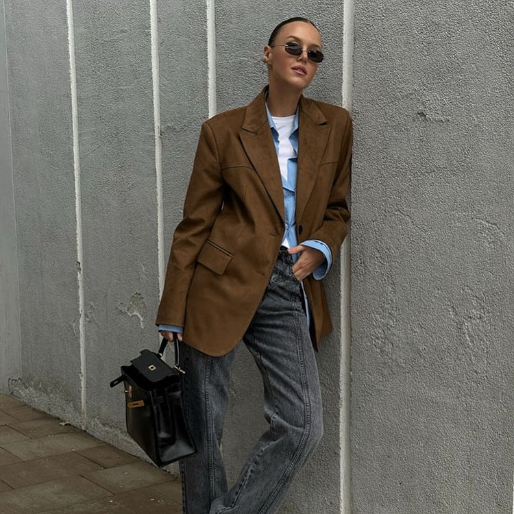 Business Brown Suit Jacket