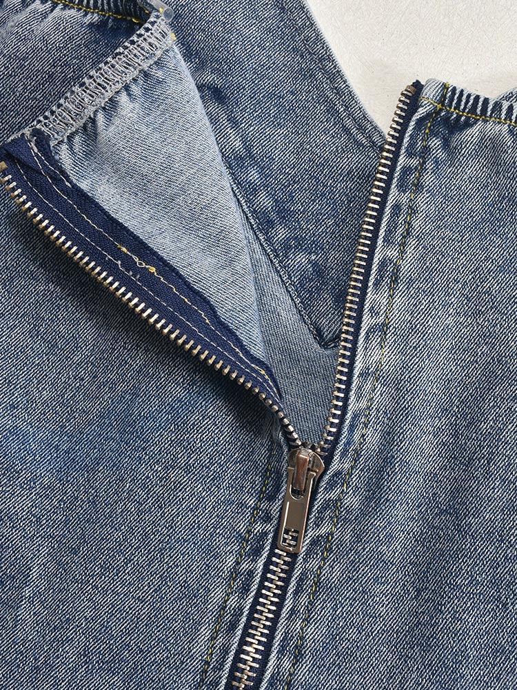 Sweetheart Denim Mini Dresses