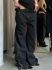 Retro Easy Cool Two Color Jeans