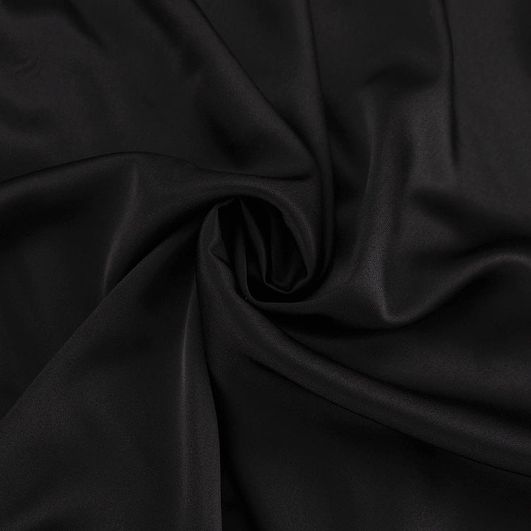 Elegant Black Silk Maxi Dress