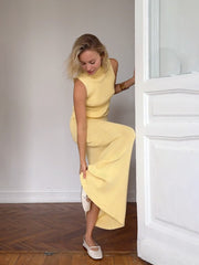 Ensemble deux pièces en maille d'automne 