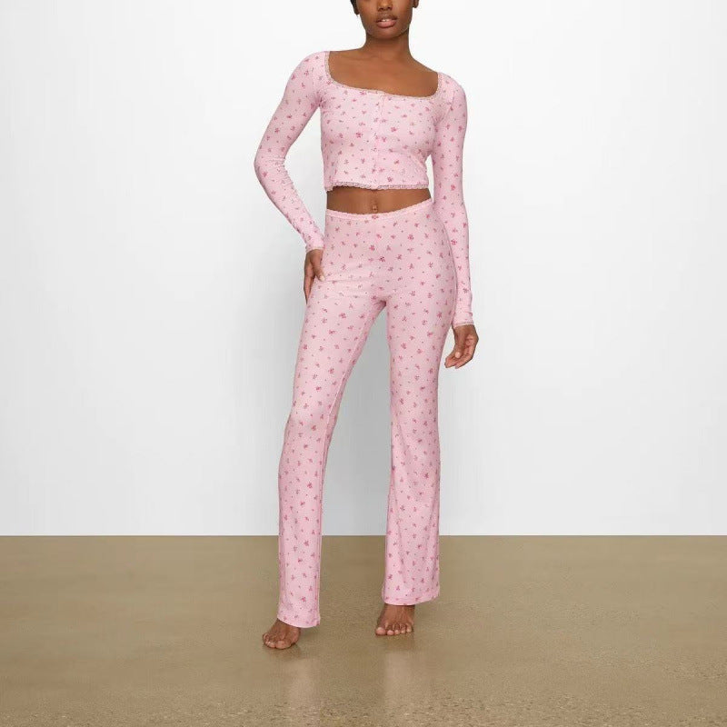 Cozy Comfortable Pajama Flare Pants