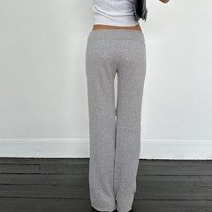 Pantalon de survêtement taille basse à motif cœur amusant et confiant