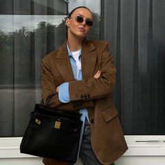 Business Brown Suit Jacket