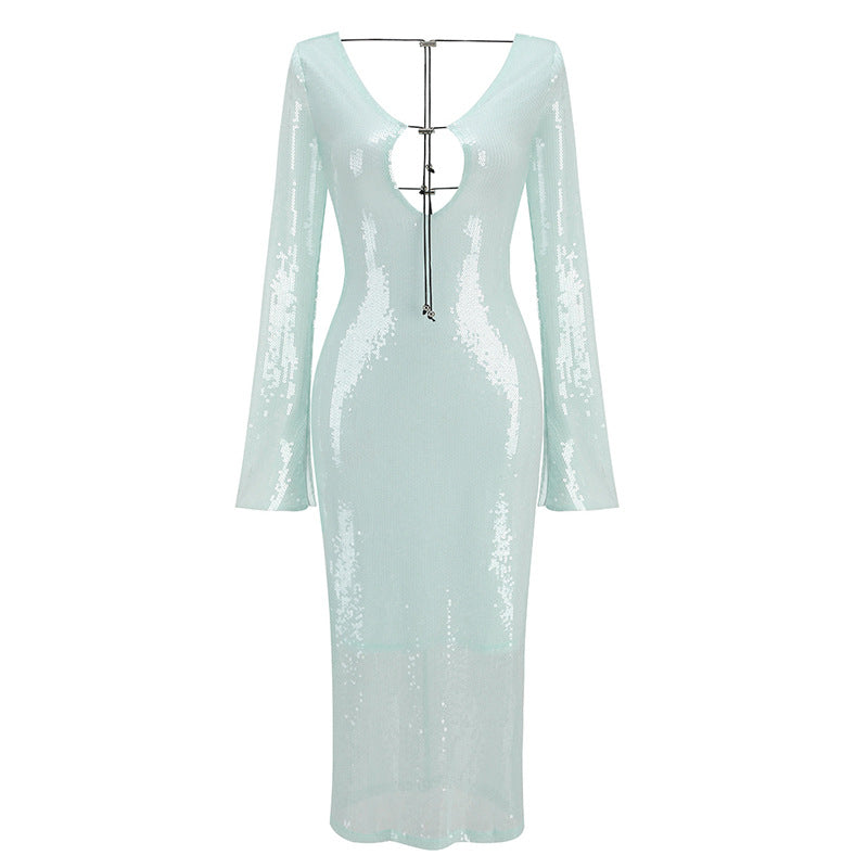 Robe à cordon Silhouette Futuriste