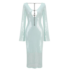 Robe à cordon Silhouette Futuriste