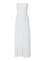 Captivating White Off-Shoulder Maxi Dress