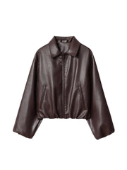 Veste en cuir tendance et stylée