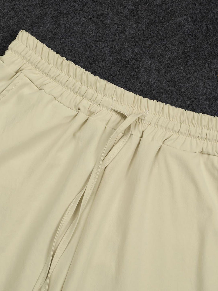 Linen Crop Top Pants Set