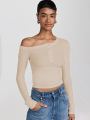 Haut à épaules dénudées élégant et original