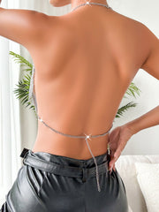 Fever Glamorous Metallic Halter Top