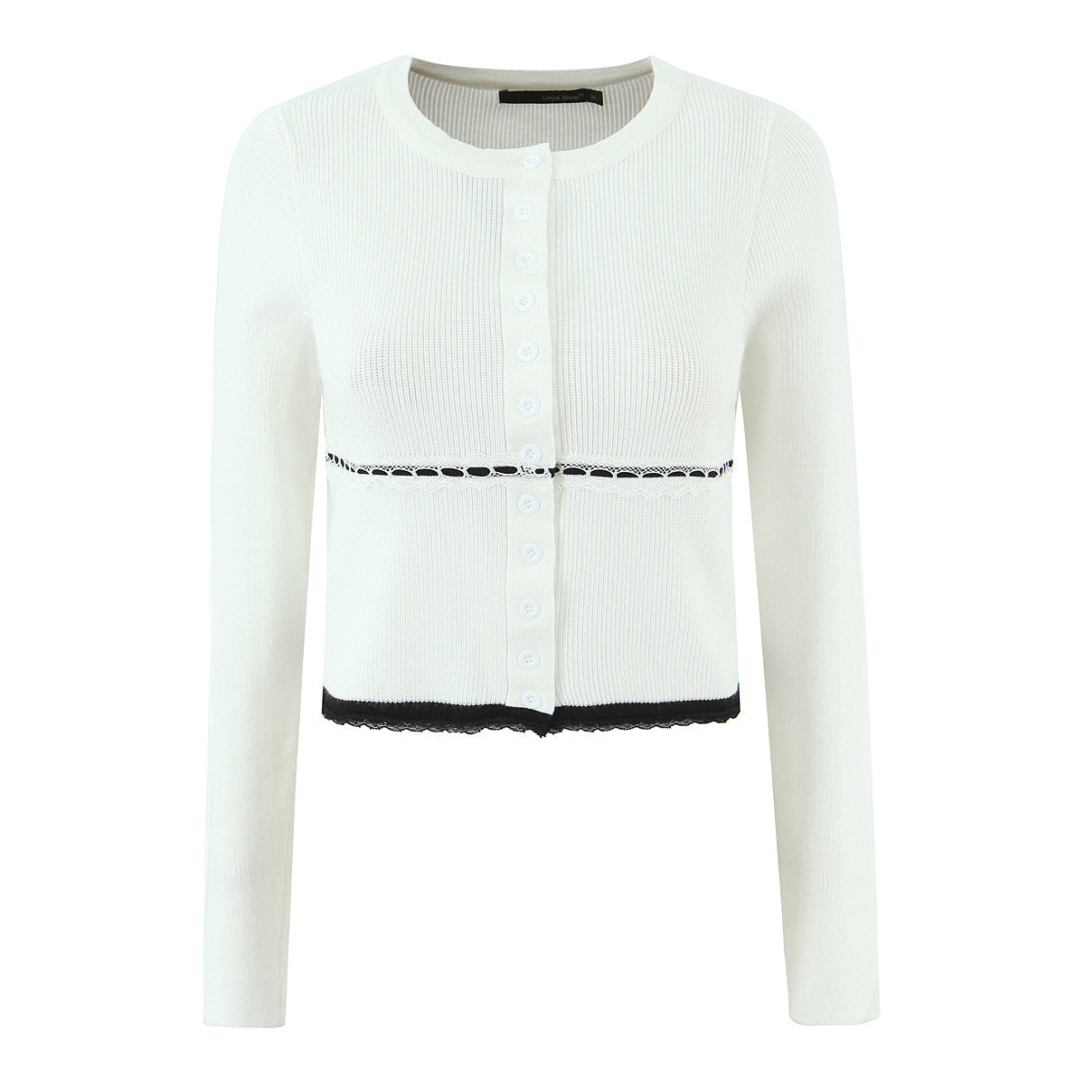 Fall Winter Elegant White Knit Two Piece Set