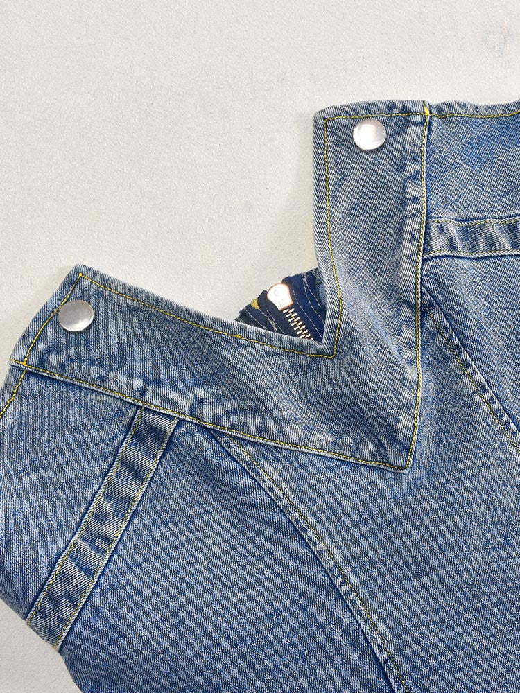 Sweetheart Denim Mini Dresses