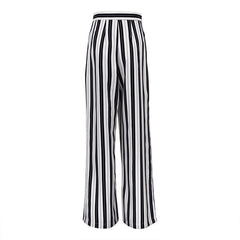 Elegant Striped Wide-leg Pants