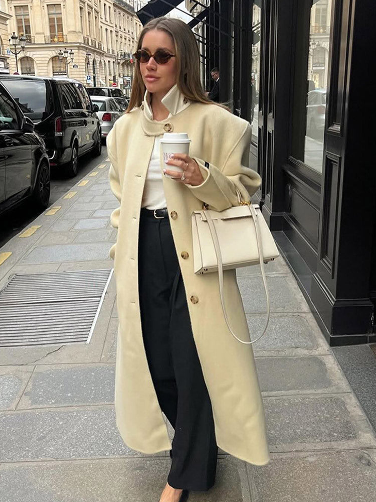 Manteau oversize élégant de ville