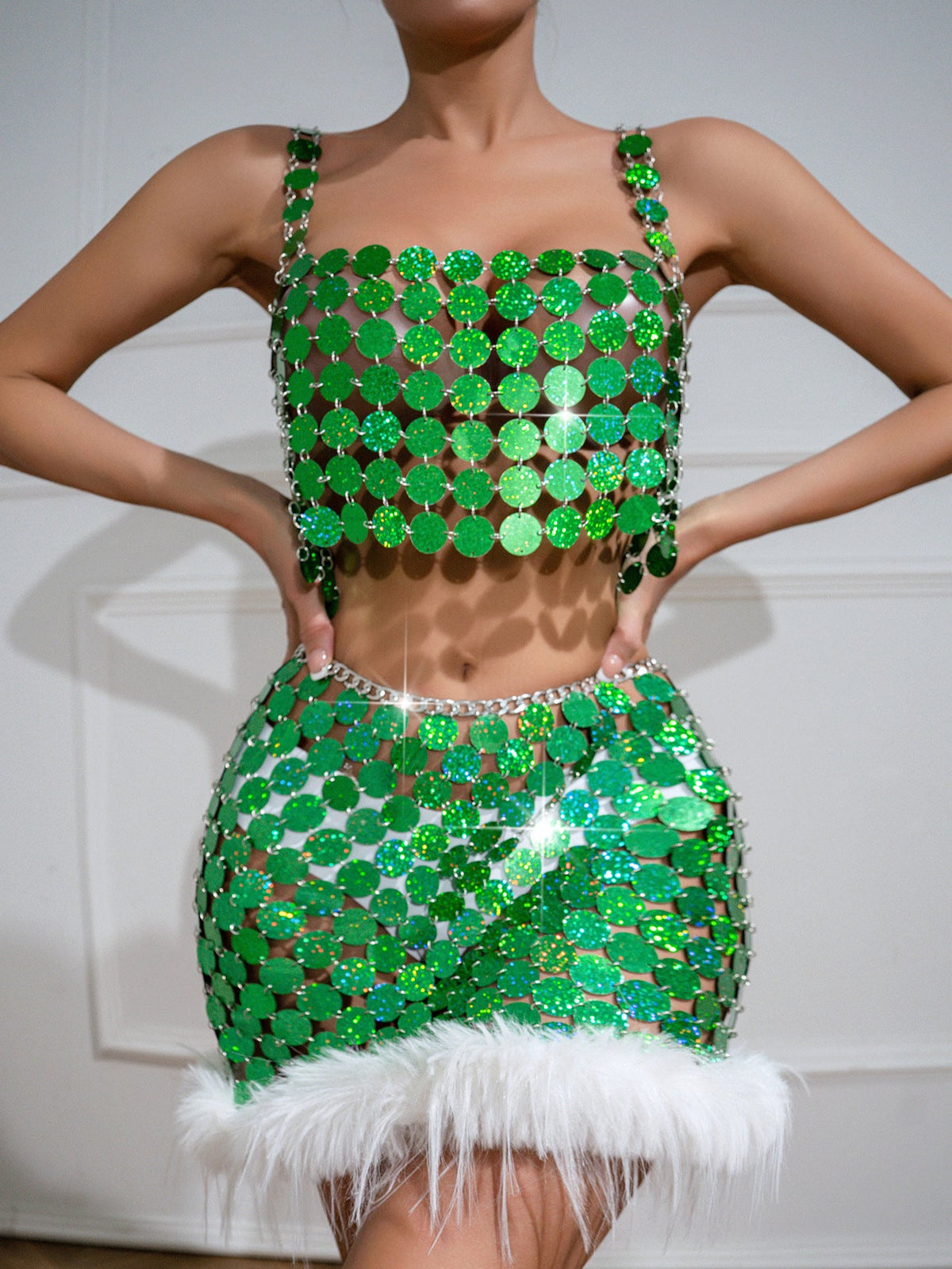 Bash Lively Green Sequin