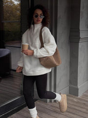 Cozy Warm Fleece Pullover Jacket