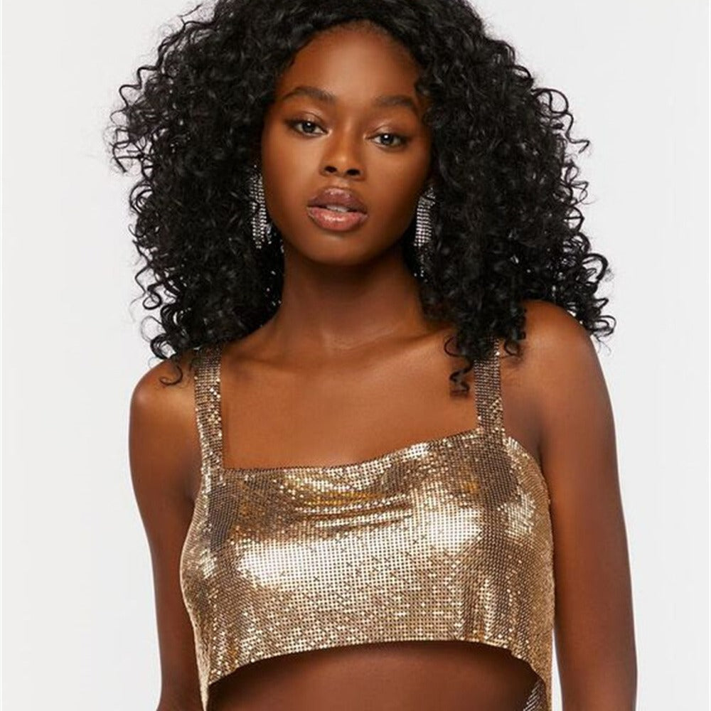Débardeur à sequins indispensable pour faire la fête