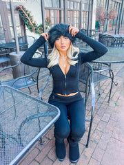 Tone Fall Winter Knit Two Piece Set