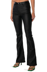 Street Style Black Leather Pants