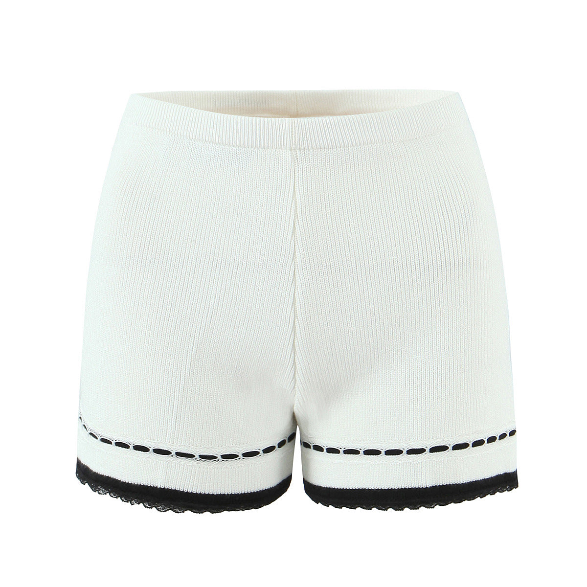 Fall Winter Elegant White Knit Two Piece Set