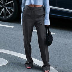 Pantalon gris droit Commute Smart