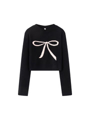 Unique Bow Graphic Sweater